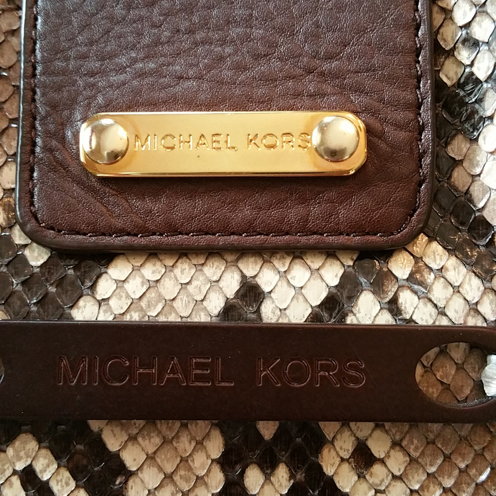 Michael Kors Python Cable Handbag - Picture 7 of 7